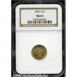 1898[$2 1/2] MS64 NGC.