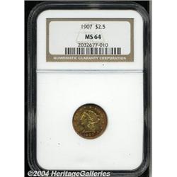 1907[$2 1/2] MS64 NGC.
