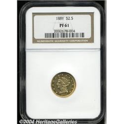 1881[$2 1/2] PR61 NGC.