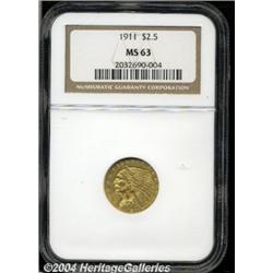 1911[$2 1/2] MS63 NGC.