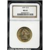 Image 1 : 1879[$10] MS62 NGC.