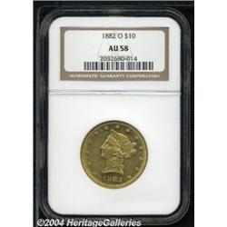 1882-O[$10] AU58 NGC.