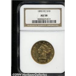 1892-CC[$10] AU58 NGC.