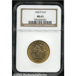 1906-D[$10] MS63 NGC.