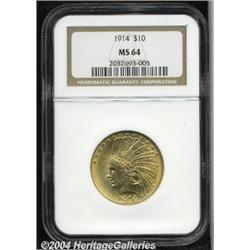 1914[$10] MS64 NGC.