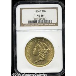 1856-S[$20] AU58 NGC.
