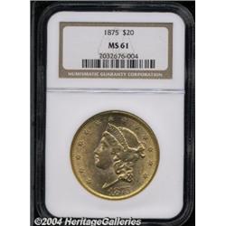 1875[$20] MS61 NGC.