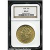 Image 1 : 1878[$20] MS62 NGC.