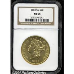 1883-CC[$20] AU58 NGC.