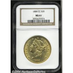 1884-CC[$20] MS61 NGC.