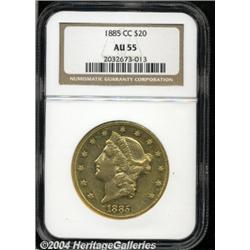 1885-CC[$20] AU55 NGC.