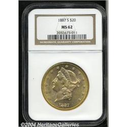 1887-S[$20] MS62 NGC.
