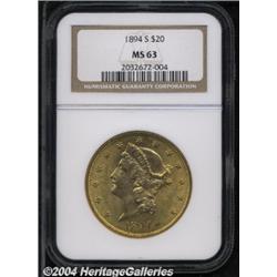 1894-S[$20] MS63 NGC.