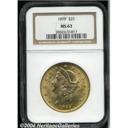 1899[$20] MS63 NGC.