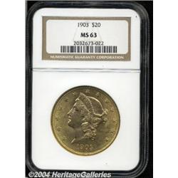 1903[$20] MS63 NGC.