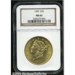 1905[$20] MS62 NGC.