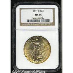1911-D[$20] MS65 NGC.
