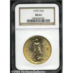 1924-S[$20] MS62 NGC.