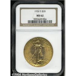 1926-S[$20] MS62 NGC.