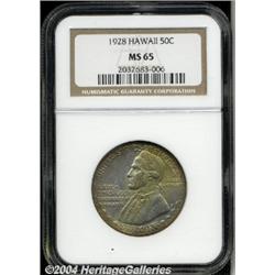 1928[50C] Hawaiian MS65 NGC.