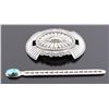 Image 5 : Navajo Sterling Silver Turquoise Hair Barrette