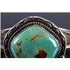 Image 4 : Signed Navajo Sterling Silver Turquoise Cuff