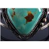 Image 5 : Signed Navajo Sterling Silver Turquoise Cuff