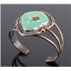 Image 6 : Signed Navajo Sterling Silver Turquoise Cuff