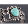 Image 4 : Navajo Sterling Silver and Turquoise Cuff
