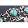 Image 5 : Navajo Sterling Silver and Turquoise Cuff