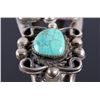 Image 6 : Navajo Sterling Silver and Turquoise Cuff