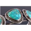 Image 4 : Signed Navajo Sterling Silver Turquoise Cuff
