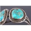 Image 5 : Signed Navajo Sterling Silver Turquoise Cuff
