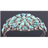 Image 11 : Navajo Sterling Silver Faceted Turquoise Cuff