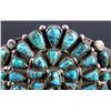 Image 6 : Navajo Sterling Silver Faceted Turquoise Cuff