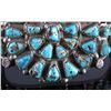 Image 8 : Navajo Sterling Silver Faceted Turquoise Cuff