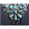 Image 9 : Navajo Sterling Silver Faceted Turquoise Cuff