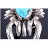 Image 10 : Navajo Sterling Silver Turquoise Cuff