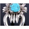 Image 9 : Navajo Sterling Silver Turquoise Cuff