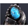 Image 10 : Navajo Sterling Silver Turquoise Claw Bolo Tie