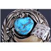 Image 4 : Navajo Sterling Silver Turquoise Claw Bolo Tie