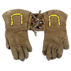 Blackfoot Native American Beaded Leather Gauntlets