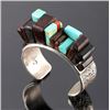 Image 2 : Signed Navajo Sterling SIlver Turquoise Cuff
