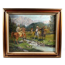 Original Lynn Thomas Oil on Canvas Painting
