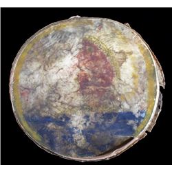 Sioux Indian Painted Parfleche Drum