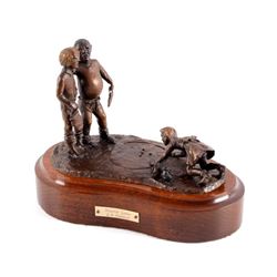 Original Wentworth Bronze Marble Game Sculpture