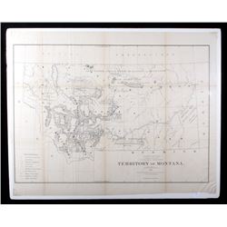 Territory of Montana Map, Compiled; C. Roeser 1876
