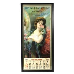 JNO. R. Daily Co., Montana Gal Calendar 1913 RARE