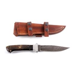 CFK Ram Horn Dagger with Leather Scabbard