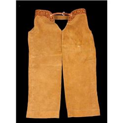 Montana Tooled Leather Shotgun Chaps